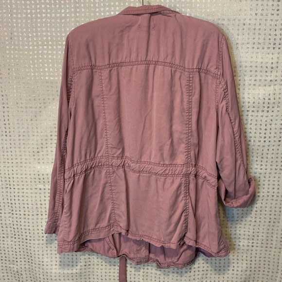 LOFT Dusty Pink 100% Lyocell Utility Jacket - Picture 6 of 8